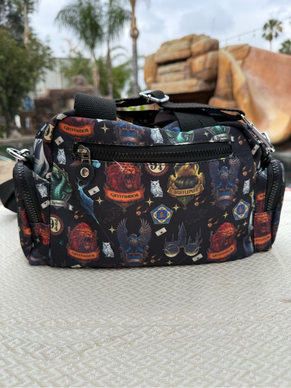 Harry Potter Black Patterned Crossbody Bag - Picture 2 of 3